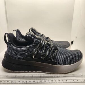 Adidas Cloud Running Shoes Athletic Knit Mesh Sneakers‎ Black White Size 8
